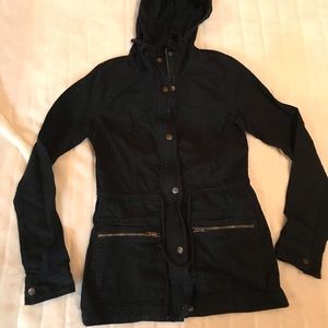 Hollister XS Utility Jacket Navy